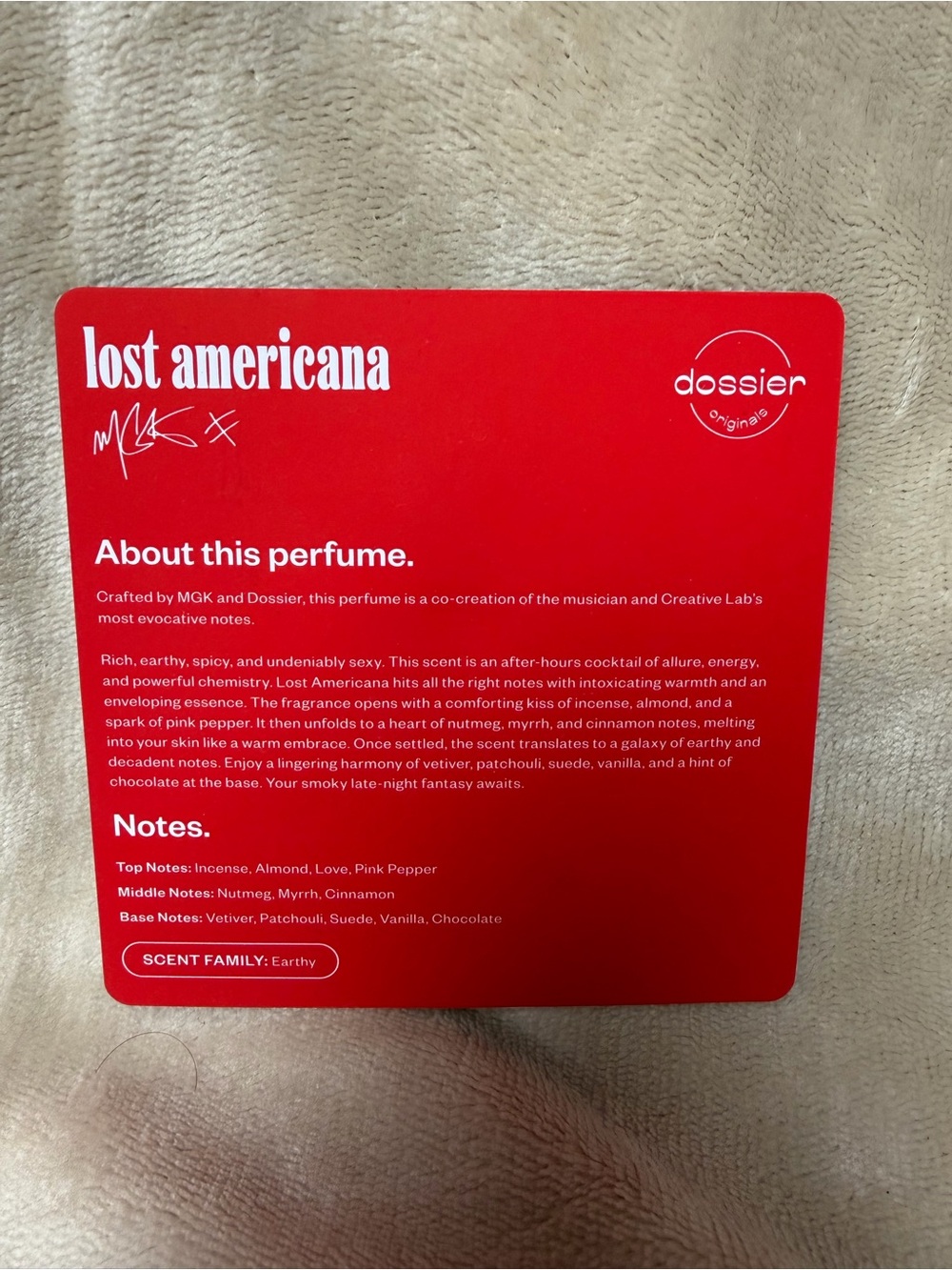 MGK Lost Americana Dossier Perfume 1.7oz - Picture 4 of 4